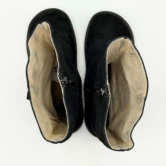 Livie & Luca Black Suede Tiempo Boots with Clock-Like Buttons - Little Kid US si - Picture 9 of 14